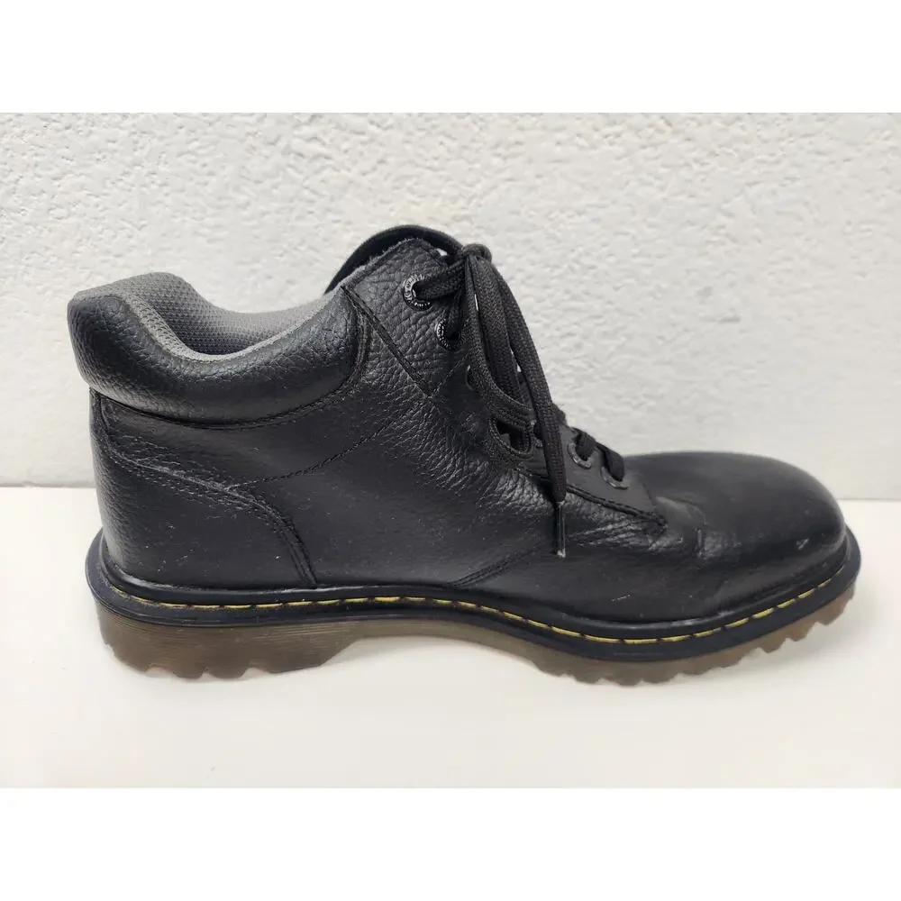 Dr. Martens Harrisfield Boot Black Leather Men Size 12 Work